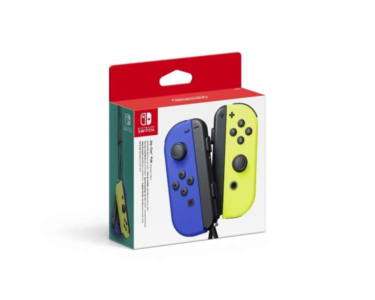 Nintendo Switch Joy-Con Mando Controller Pair - Azul (L) & Neon Yellow (R)