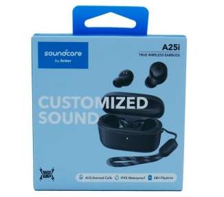 Auriculares bluetooth soundcore a25i customized sound con estuche de carga/ autonomía 9h/ negros