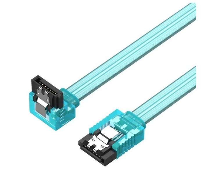Cable sata vention kddsd/ sata hembra - sata hembra/ 50cm/ azul