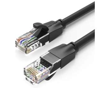 Cable de red rj45 utp vention ibebg cat.6/ 1.5m/ negro