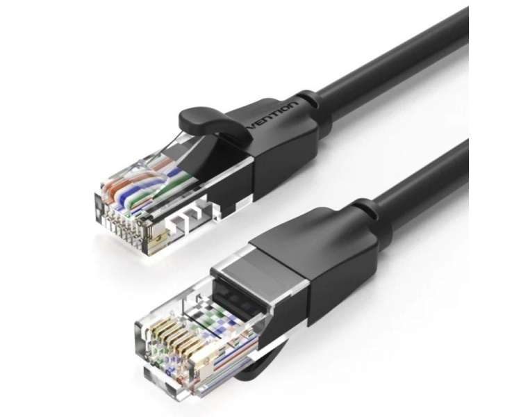Cable de red rj45 utp vention ibebg cat.6/ 1.5m/ negro
