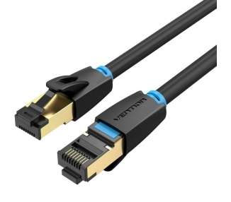 Cable de red rj45 sftp vention ikabf cat.8/ 1m/ negro