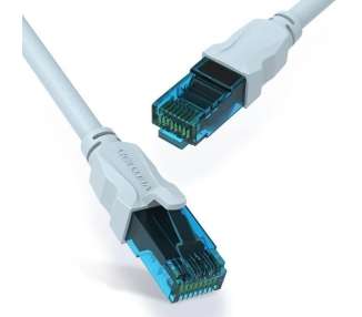 Cable de red rj45 utp vention vap-a10-s100 cat.5e/ 1m/ azul y negro