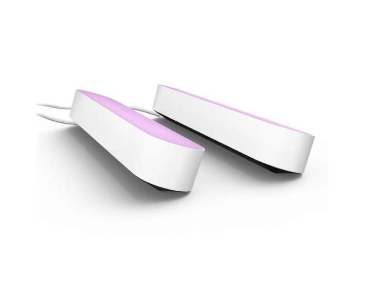 Lámpara inteligente philips hue white and colour ambiance play light bar/ pack 2/ blanca/ precisa philips hue bridge