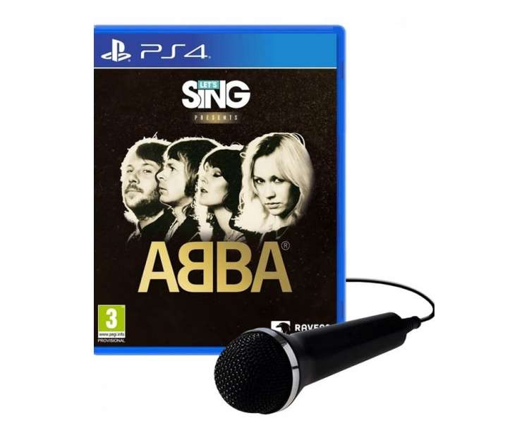 Let's Sing: ABBA, Single Mic Bundle Juego para Consola Sony PlayStation 4 , PS4
