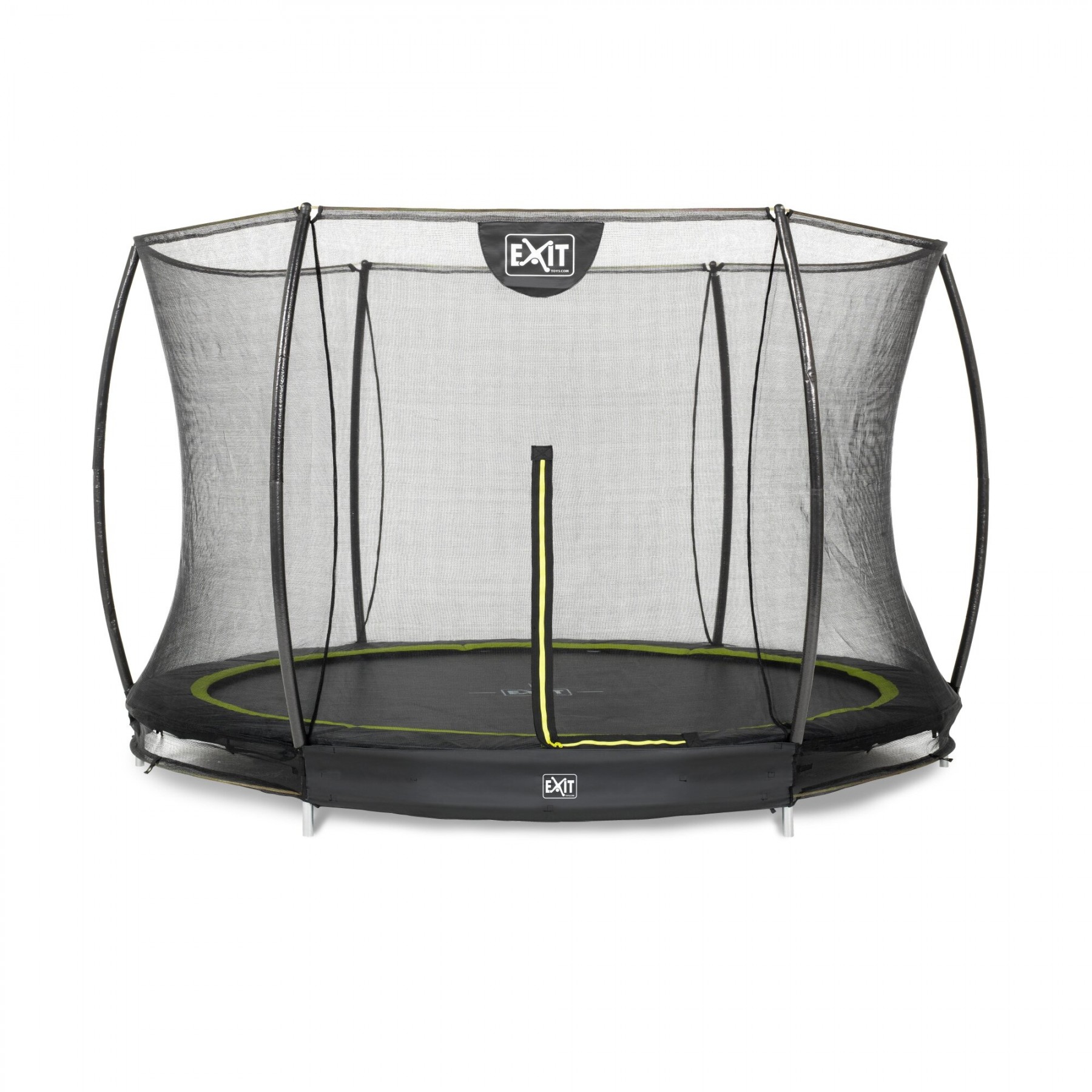 EXIT - Silhouette In Ground Trampoline Ø 305 cm w/Safety Net - Black (12.95.10.00)