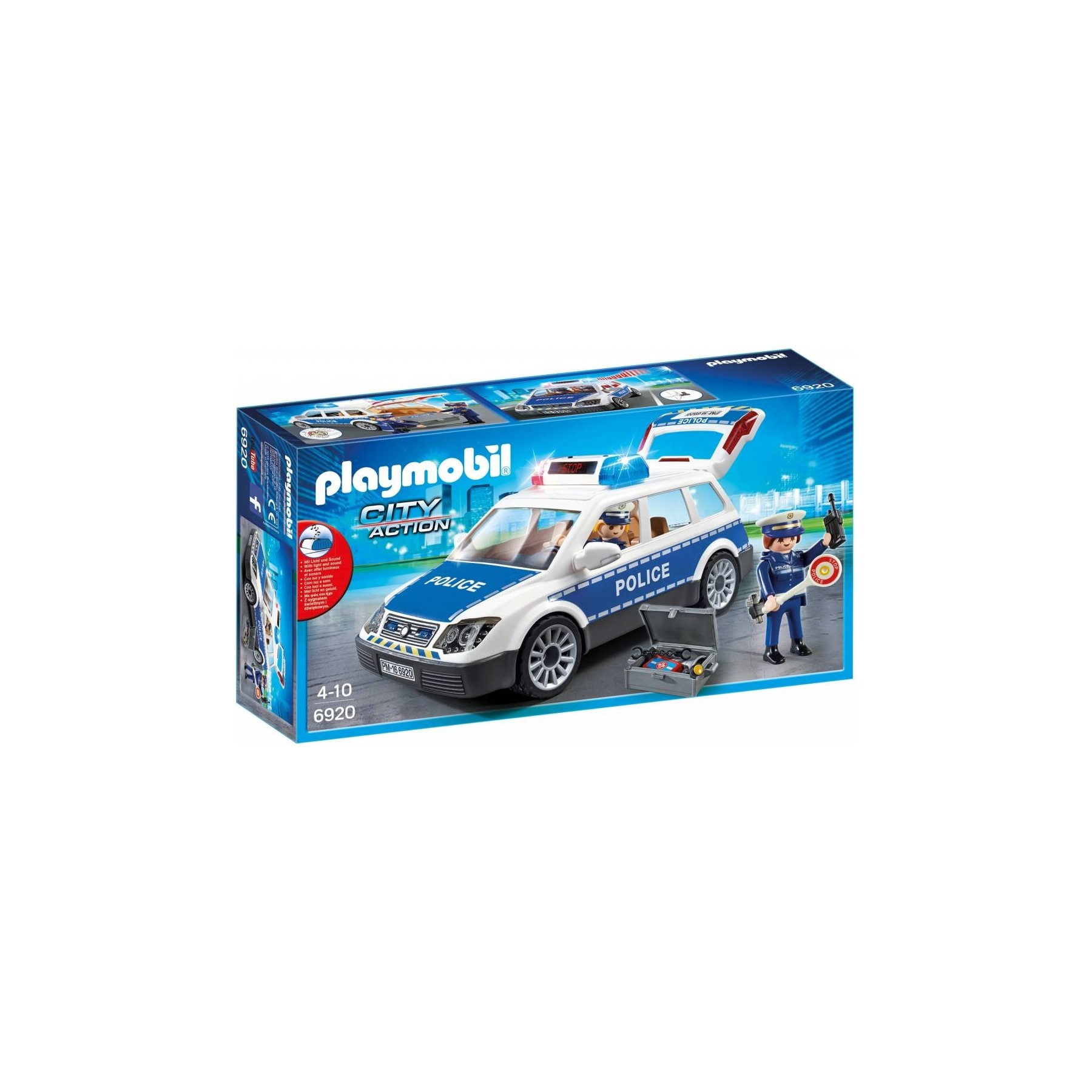Playmobil - City Action - Squad Car with Lights and Sound (6920)