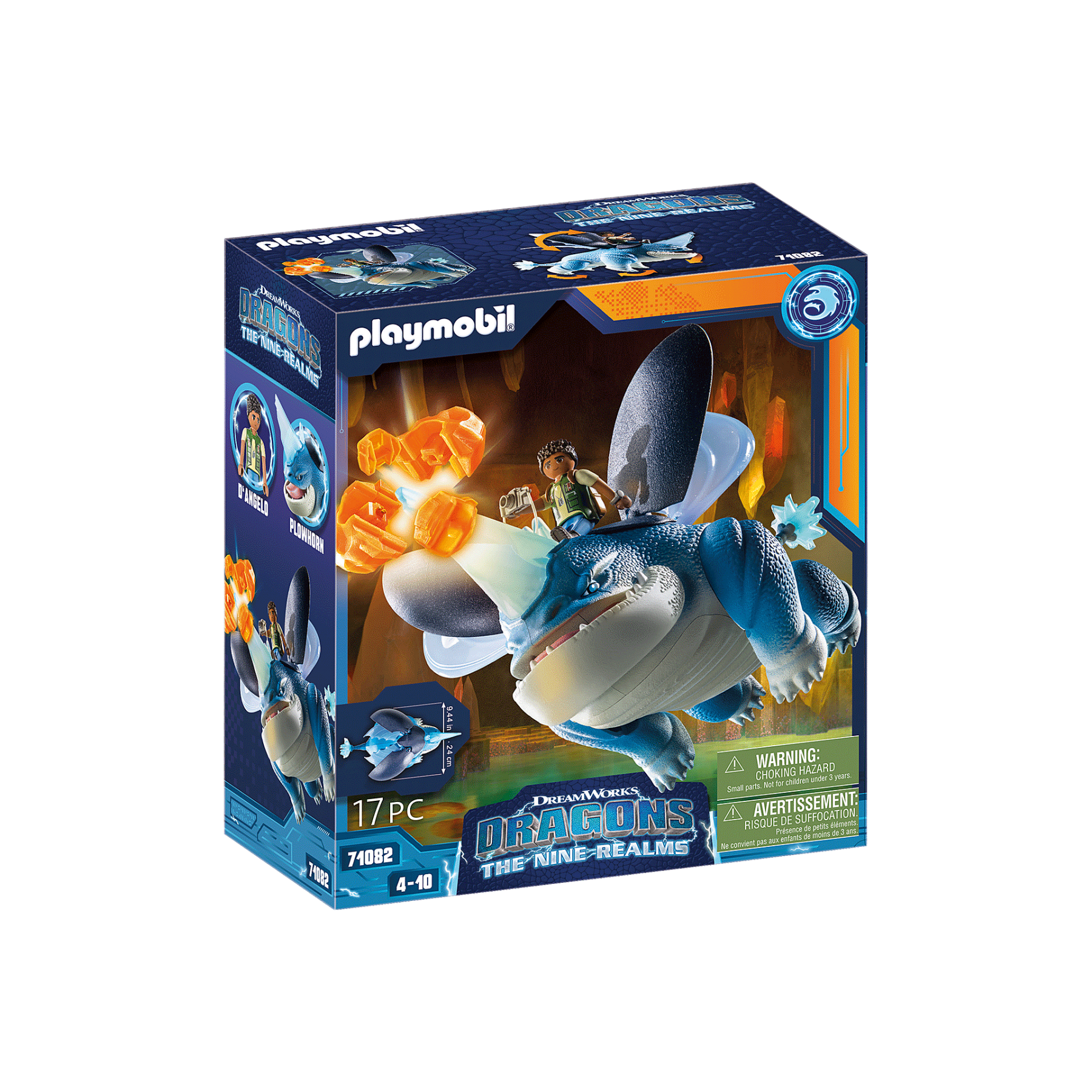 Playmobil - Dragons: The Nine Realms - Plowhorn & D'Angelo (71082)