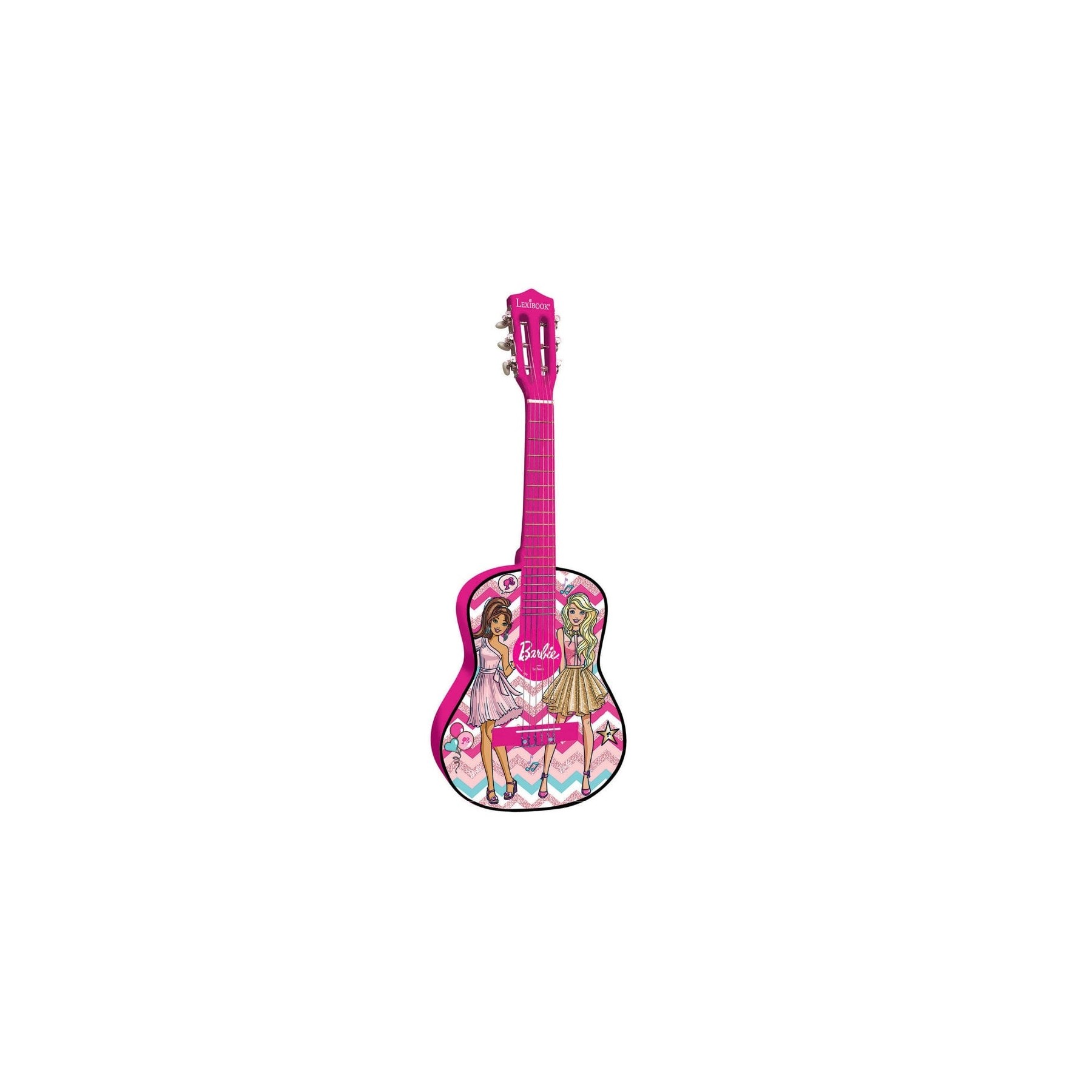Lexibook - Barbie Rock'n Royals Acoustic Guitar - 31'' (K2000BB)