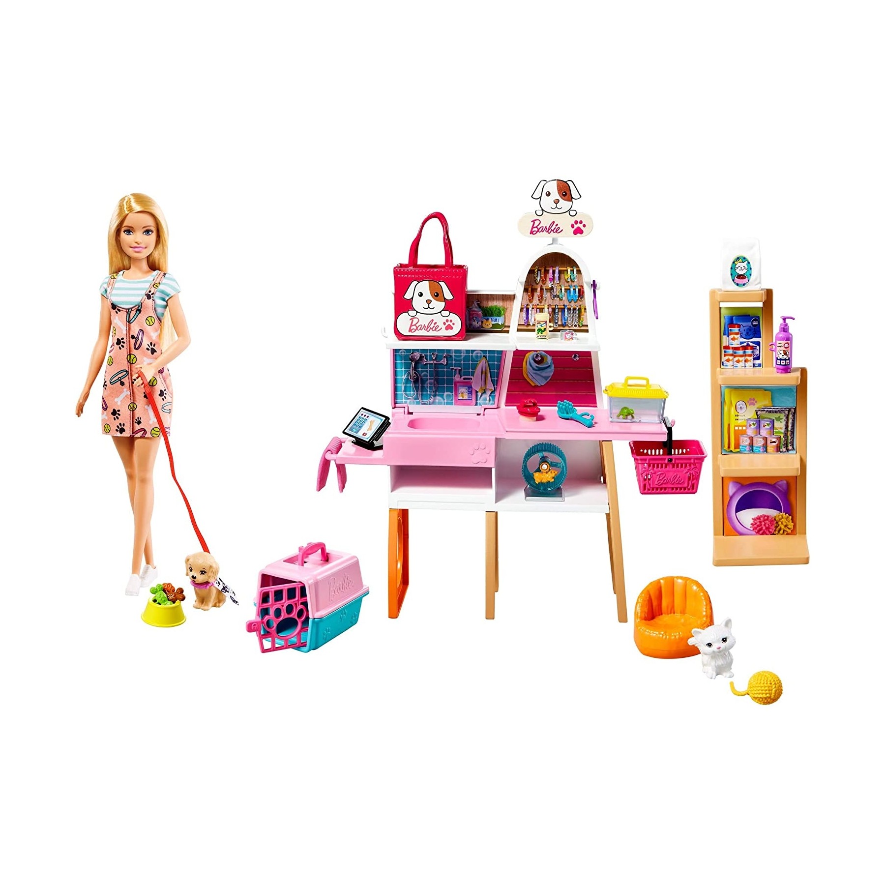 Barbie - Pet Supply Store Doll and Playset (GRG90)