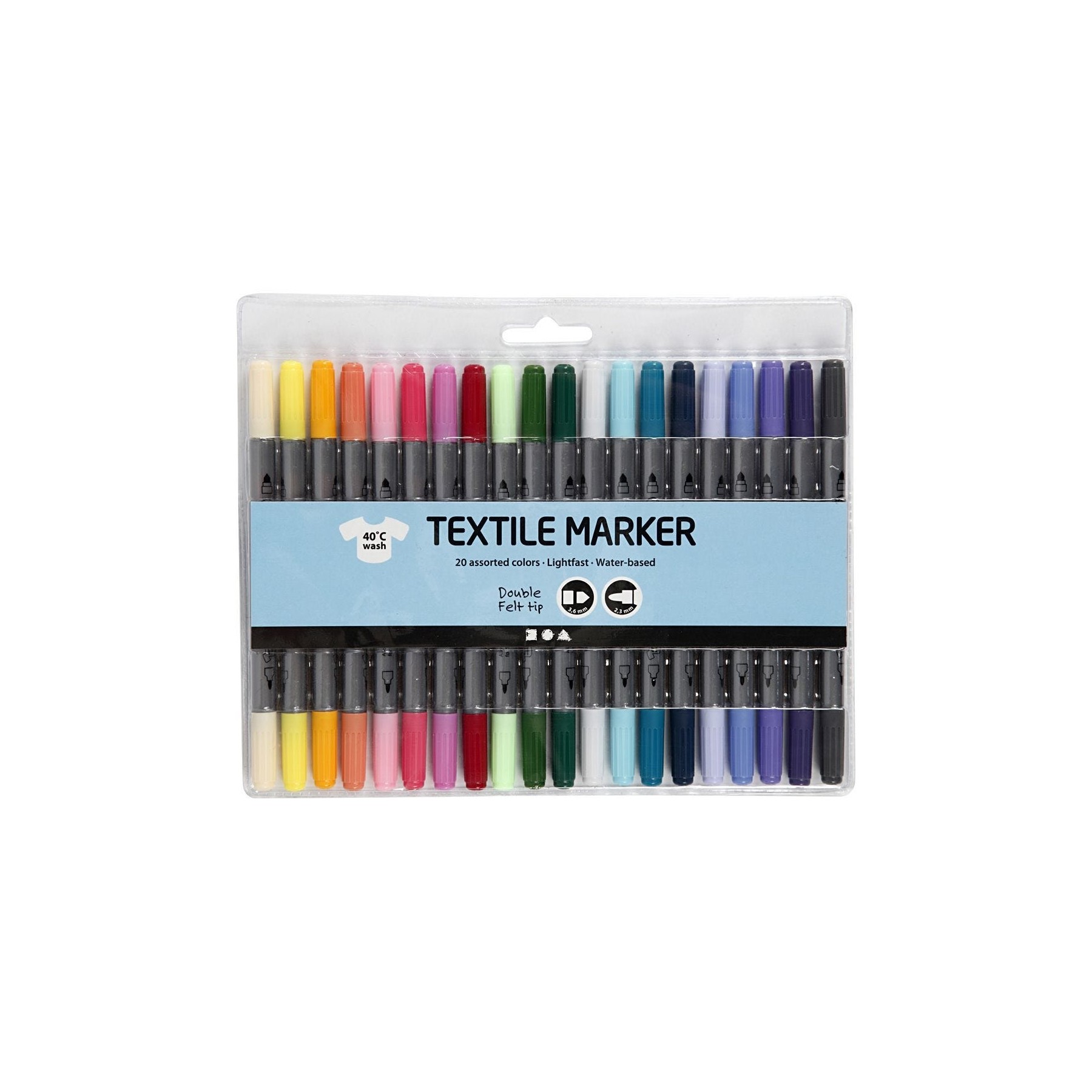 Textile Markers - Assorted Colours 2 (34833)