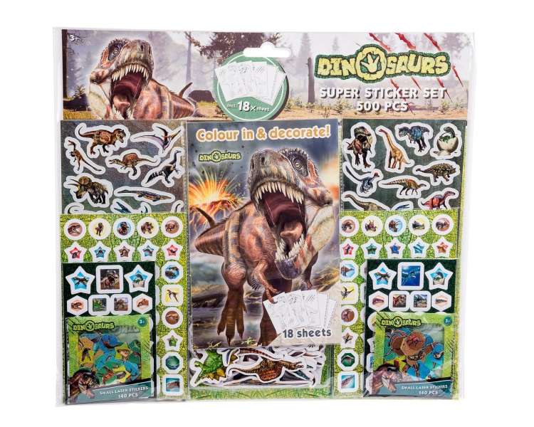 Art Kids, Mega Set De Pegatinas De Dinosaurios (500 Pegatinas) (32298)