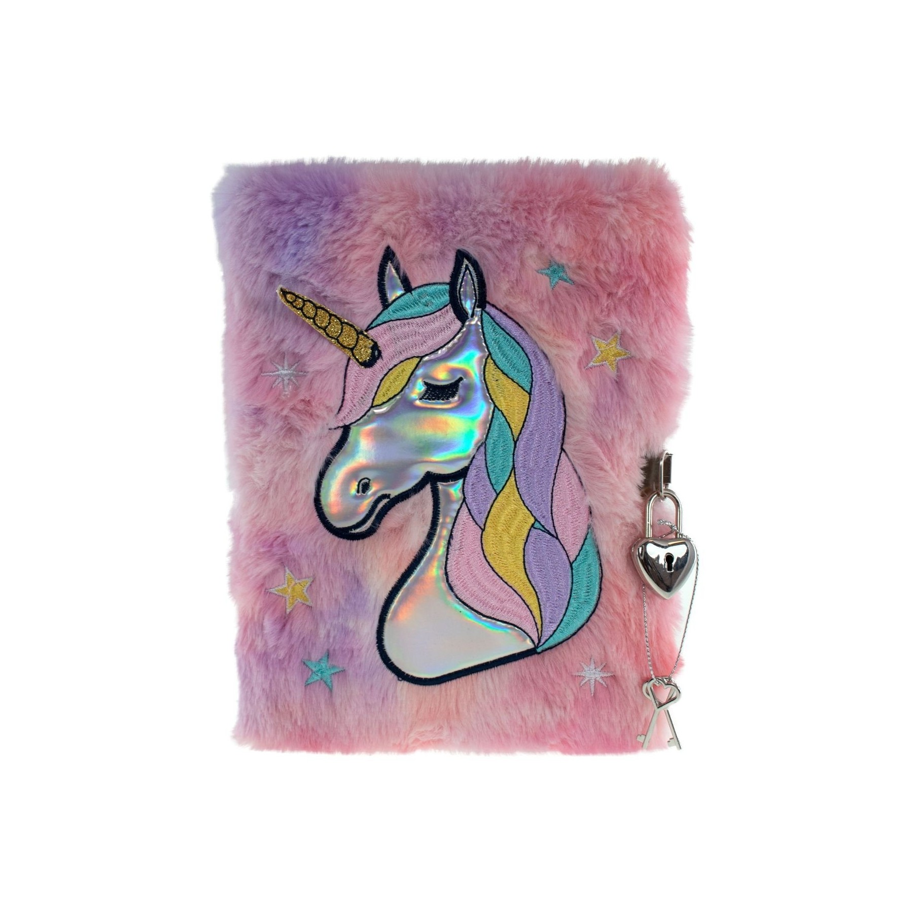 Tinka - Plush Diary with Lock - Unicorn (8-802127)