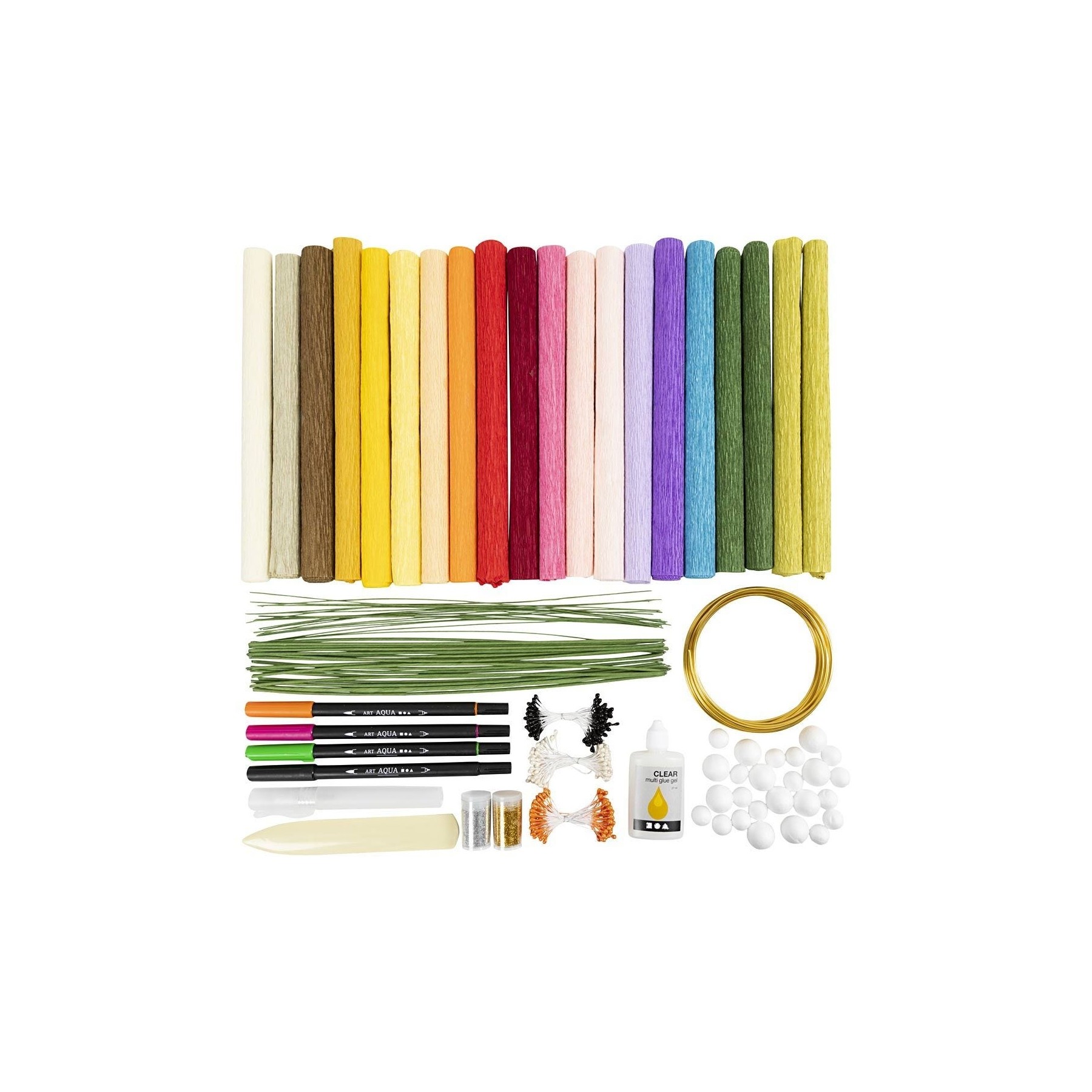 Kit De Bricolaje, Maxi Kit Creativo, Papel De Crepé (97088)