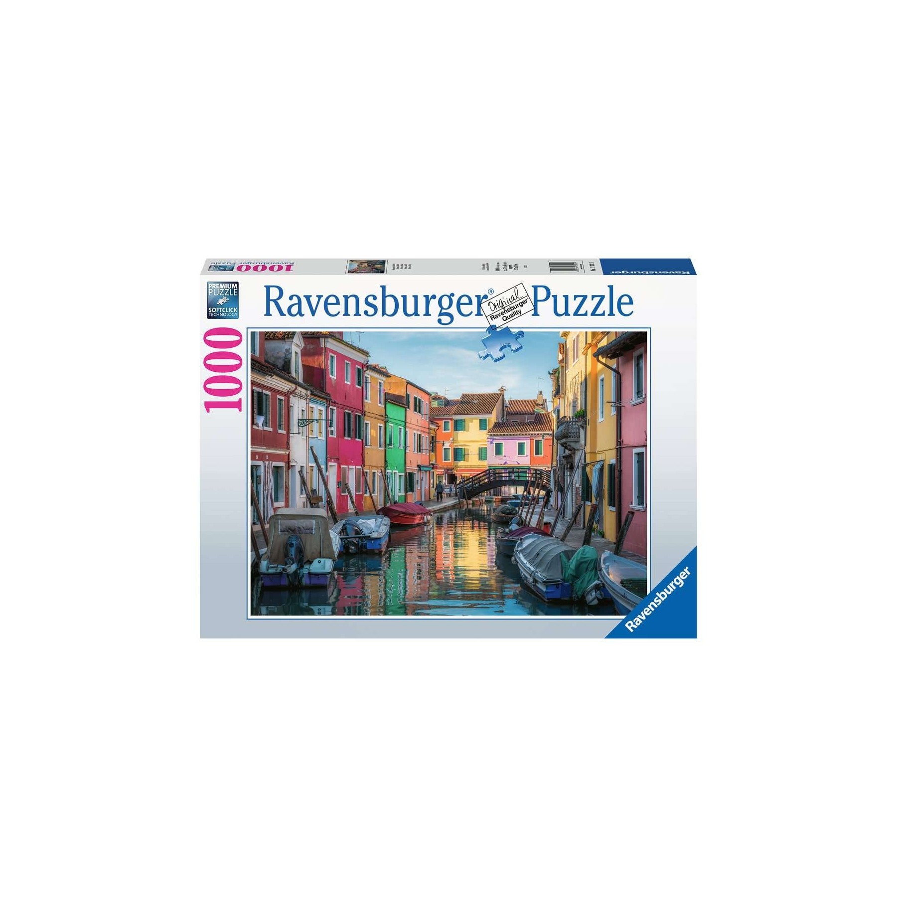 Rompecabezas Ravensburger - Canal de Burano, Venecia 1000 Piezas - (10217392)