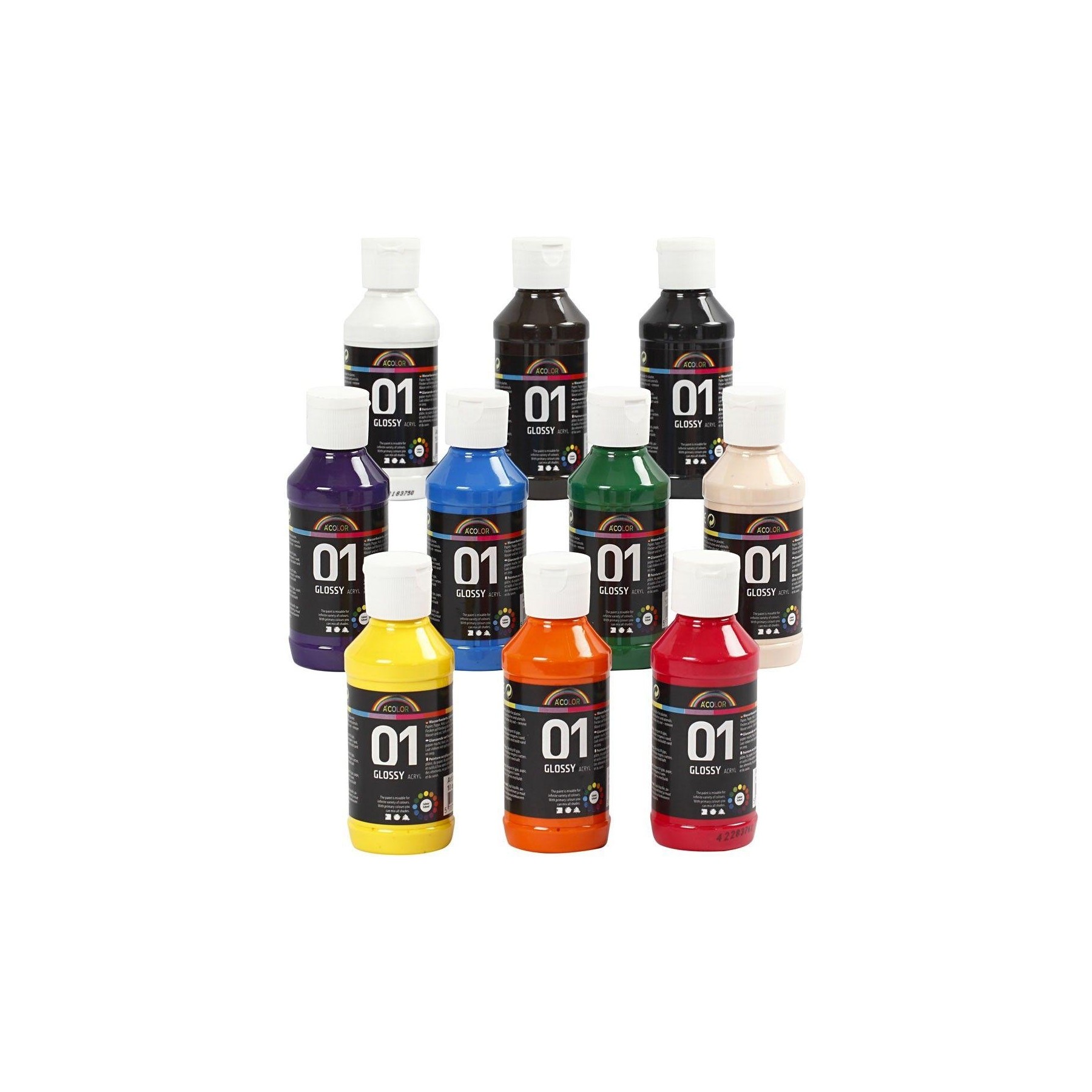 A-Color - Acrylic Paint  - Glossy - 10 x 100 ml (32001)