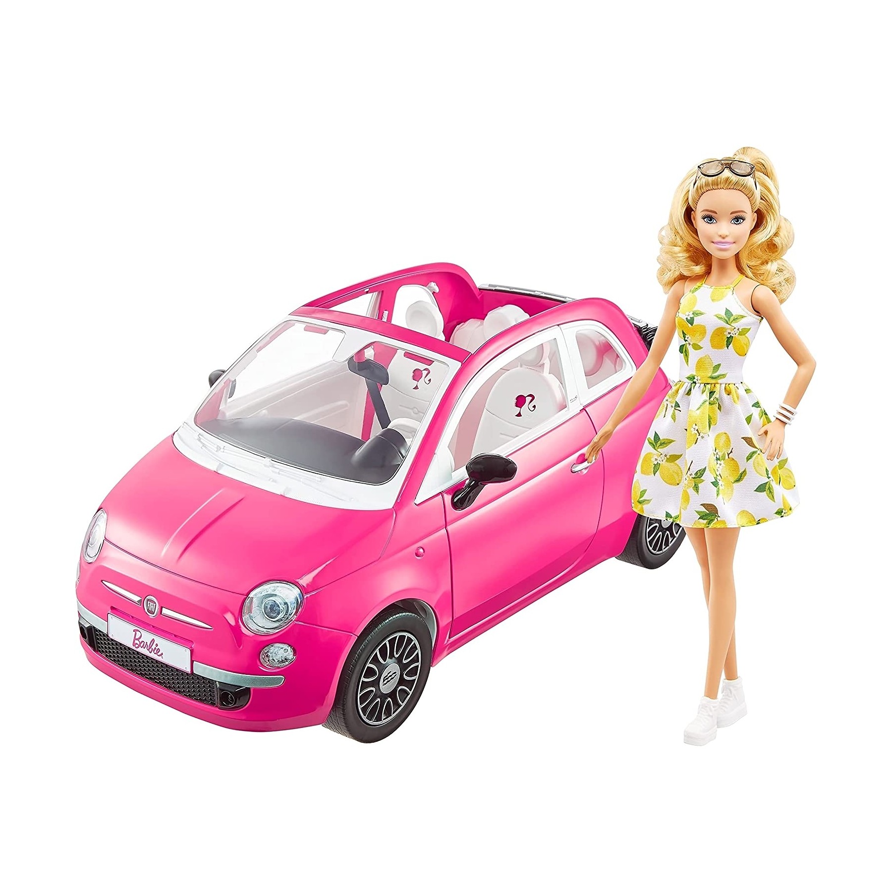 Barbie - Fiat 500 Convertible with Barbie (GXR57)