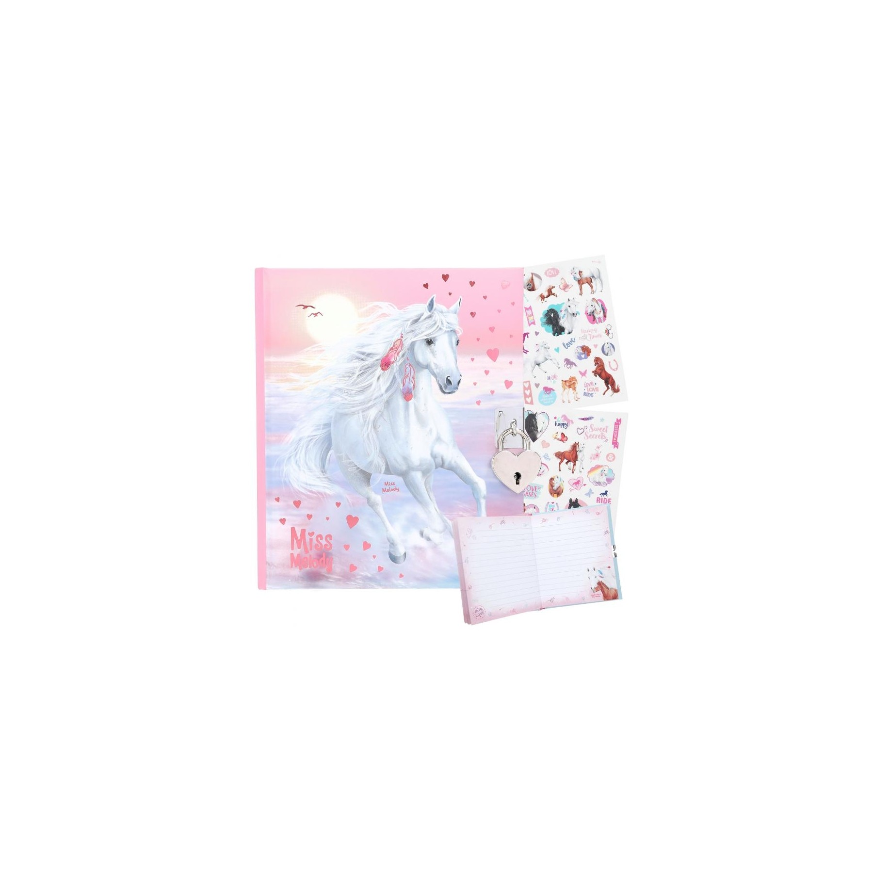 Miss Melody - Diary with white horses - (0412048)