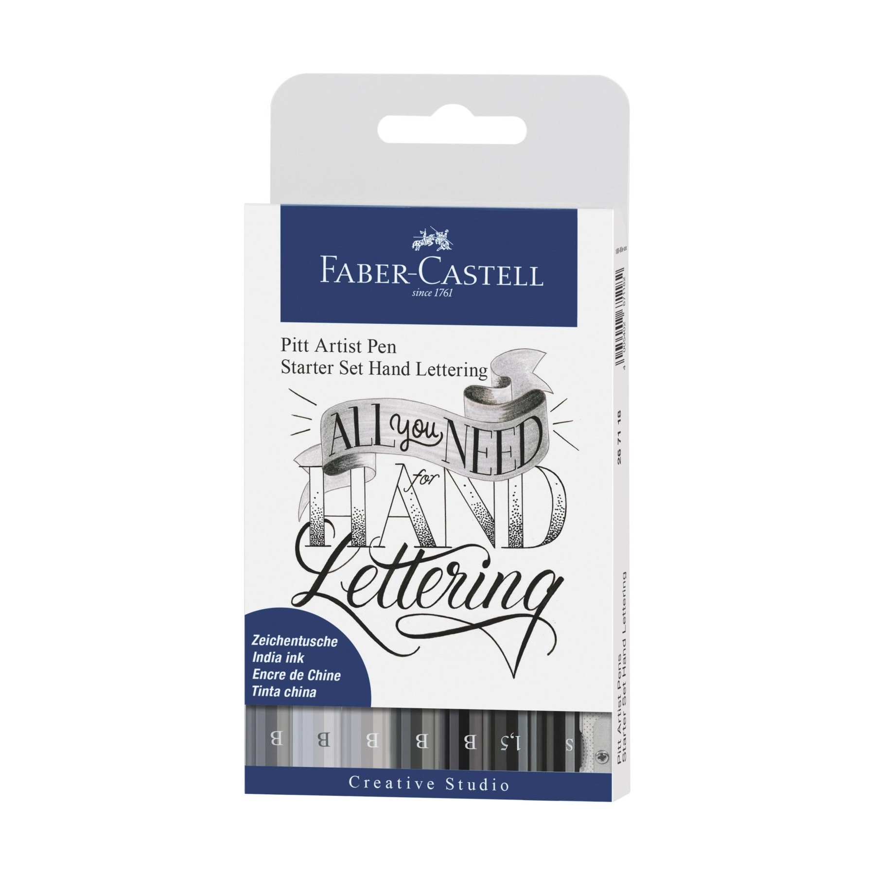Faber-Castell - India ink Pitt Artist Pen Lettering 8x (267118)