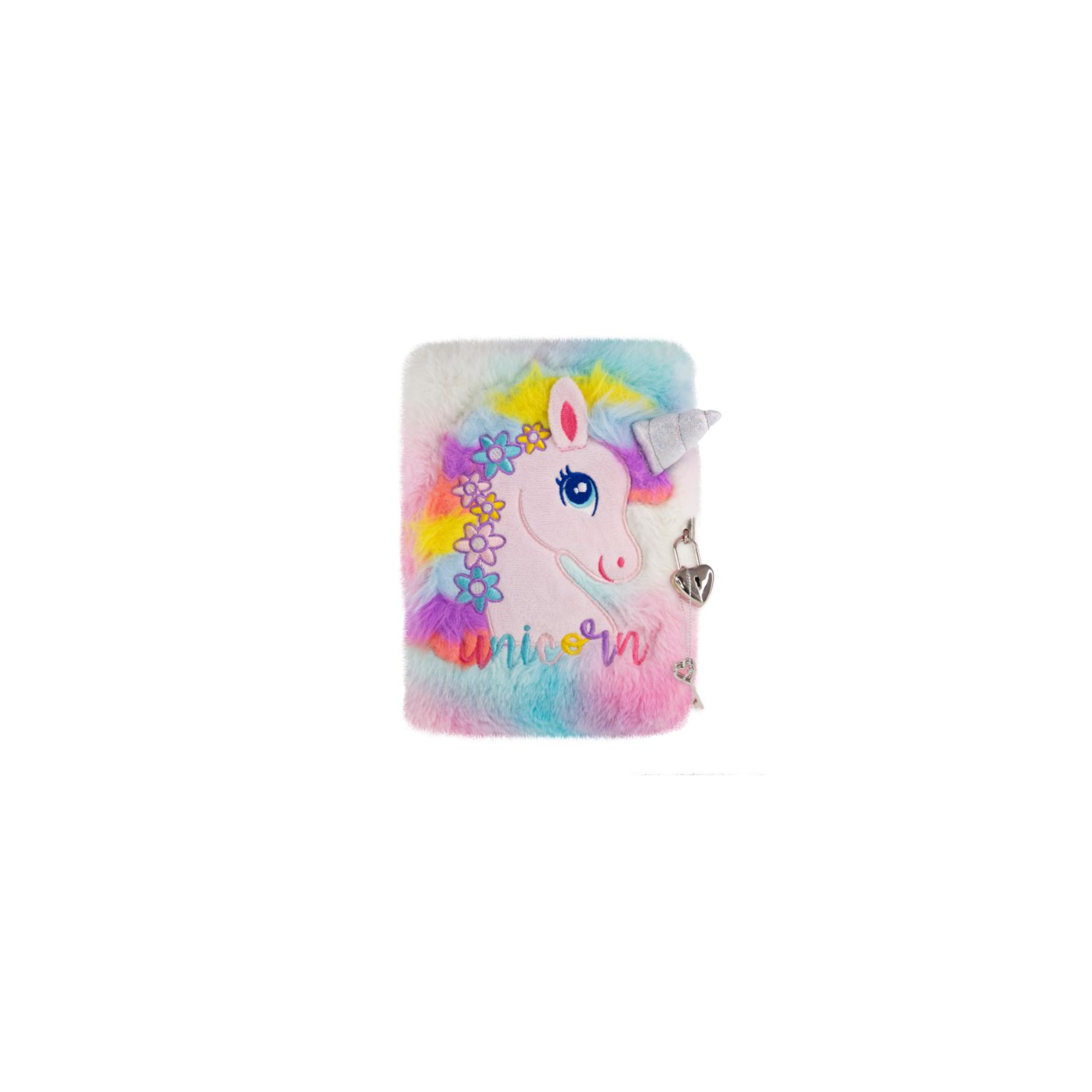 Tinka - Plush Diary with Lock - Unicorn (8-802145)