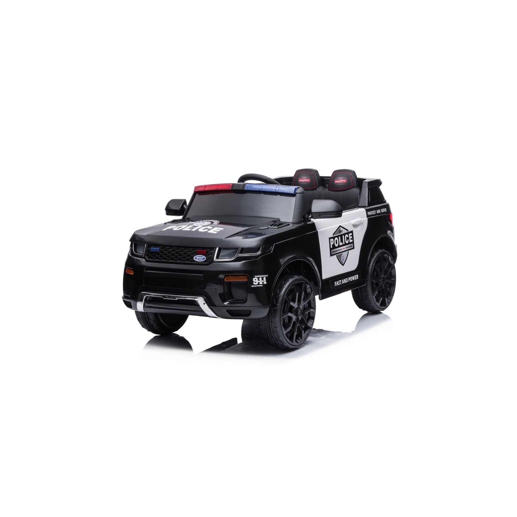 Azeno - Electric Car - Police SUV - Black (6950730)