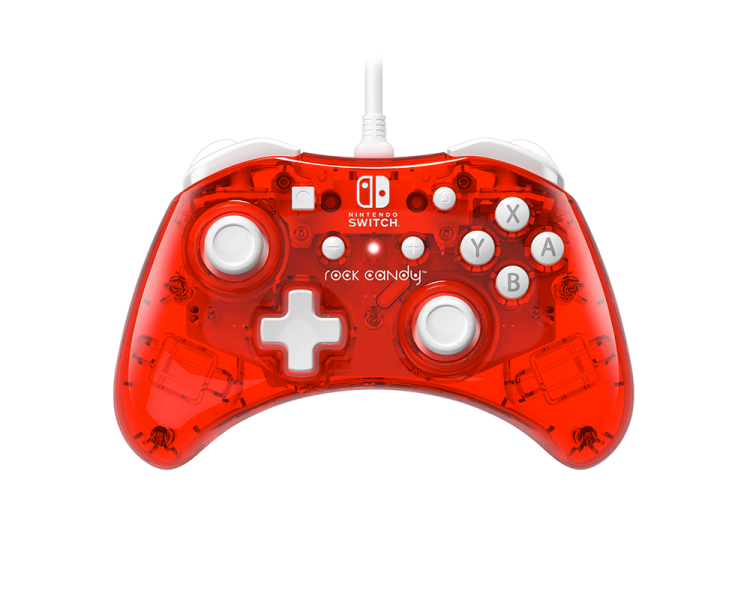 PDP Rock Candy Wired Mini Switch Controller (Stormin-Cherry)