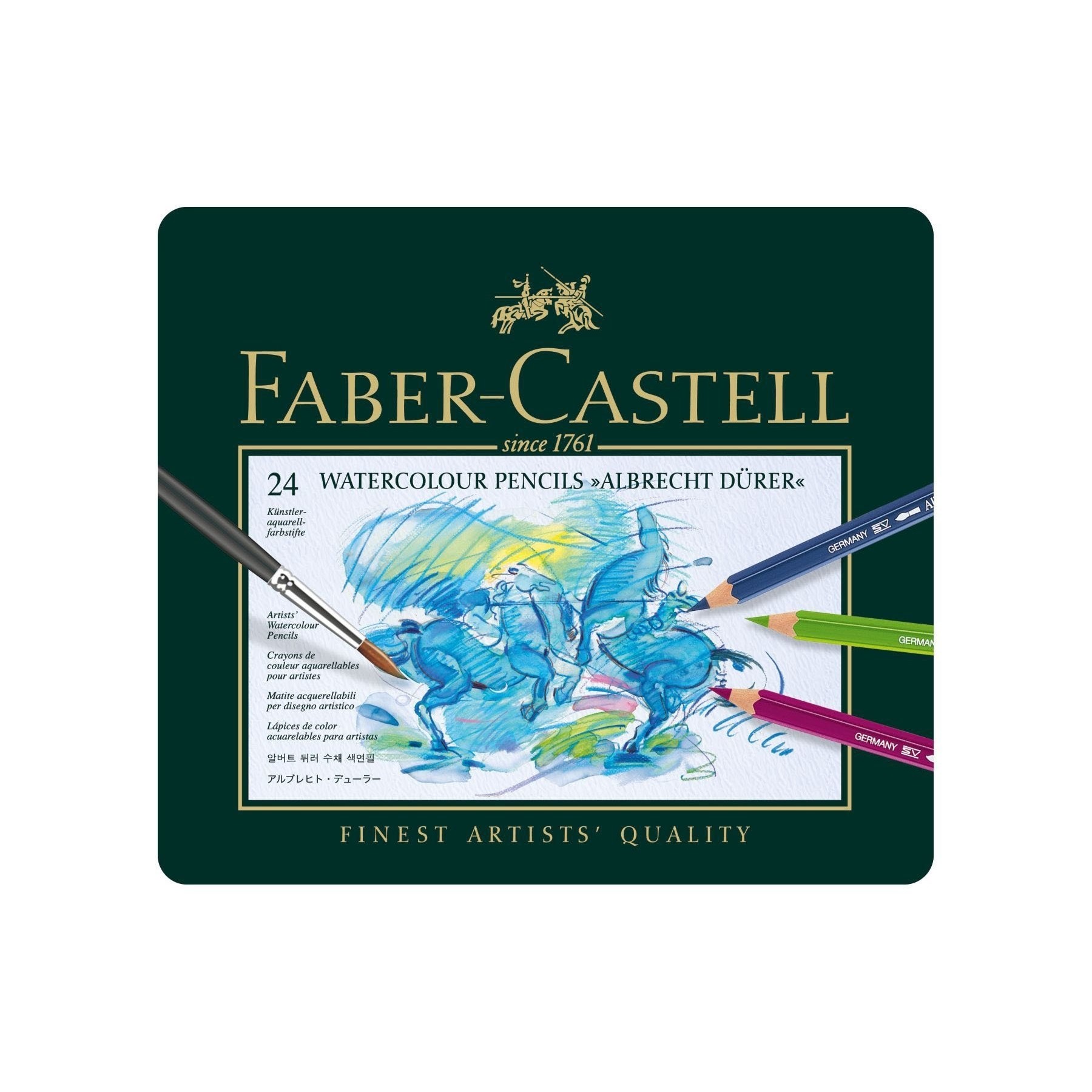 Faber-Castell - Watercolour pencil Albrecht Dürer tin of 24 (117524)