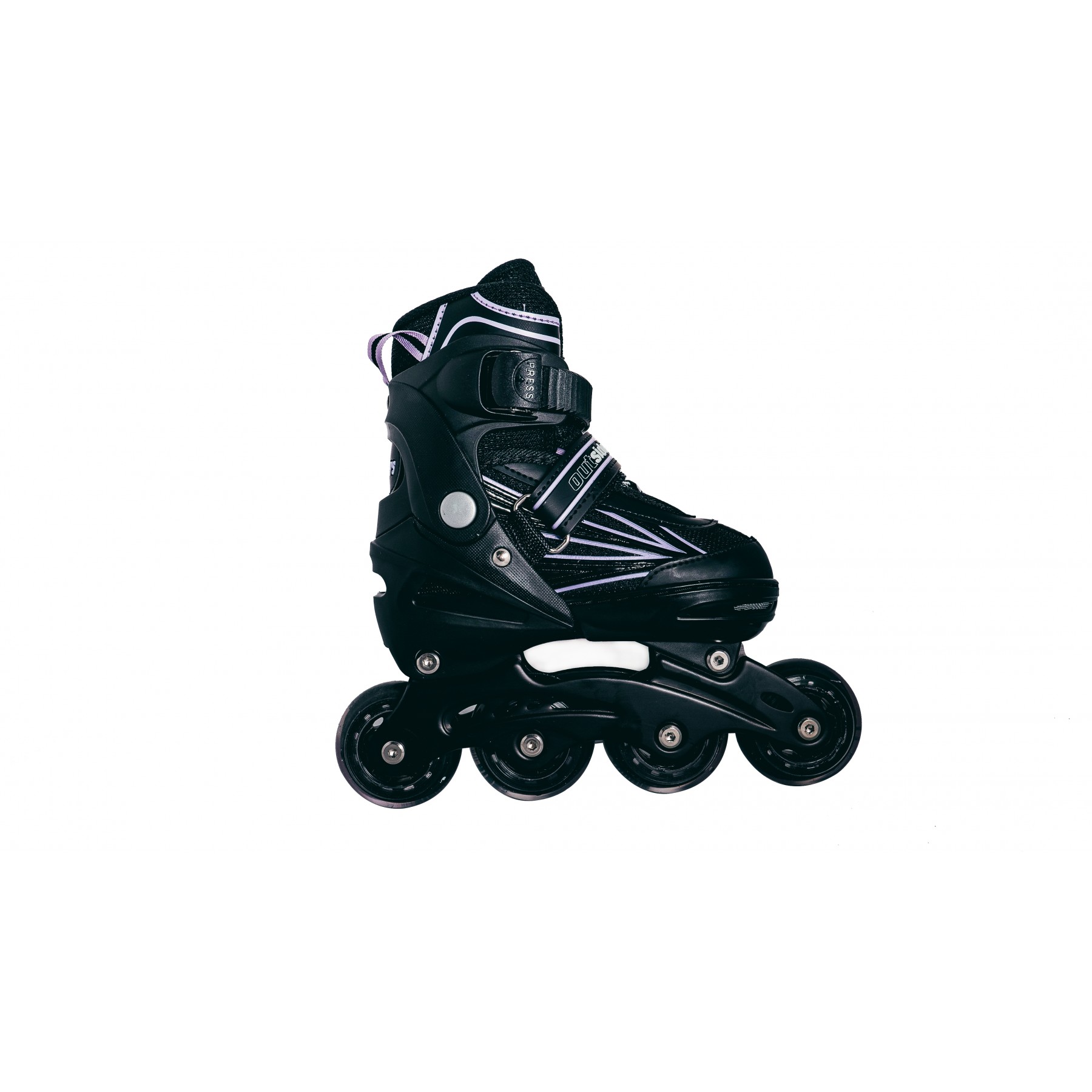 Outsiders - Adjustable Kids Inline Rollerblades -  Light Purple (size: 31-34)
