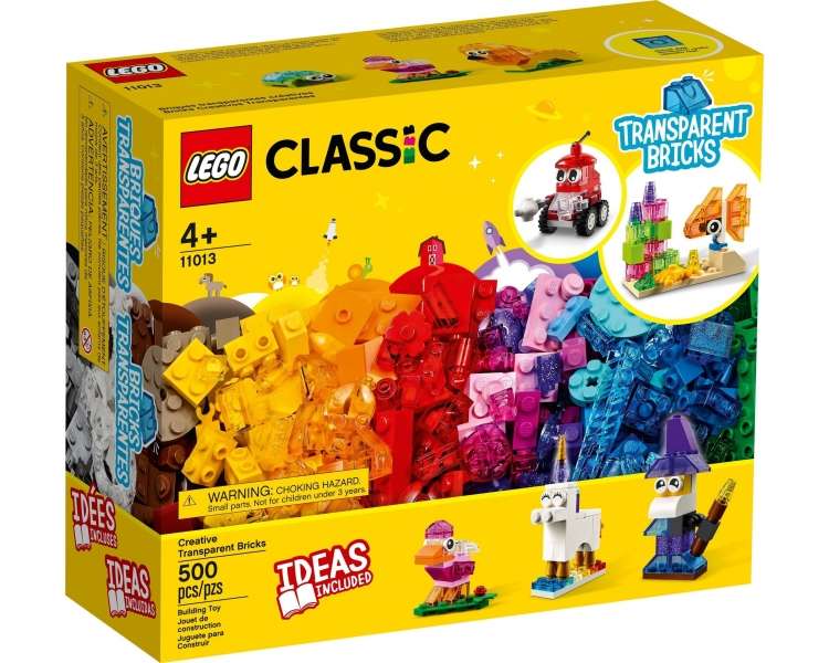 LEGO Classic, Ladrillos Creativos Transparentes (11013)