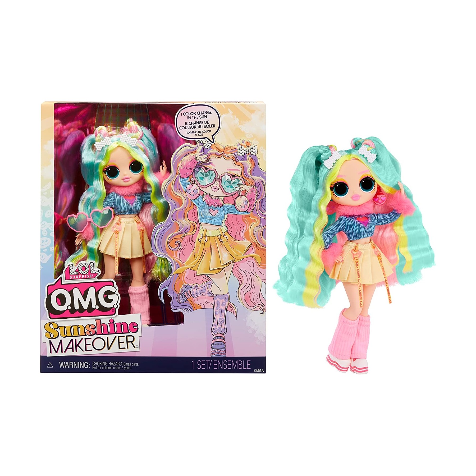 L.O.L. - OMG Sunshine Makeover Fashion Doll - Bubblegum