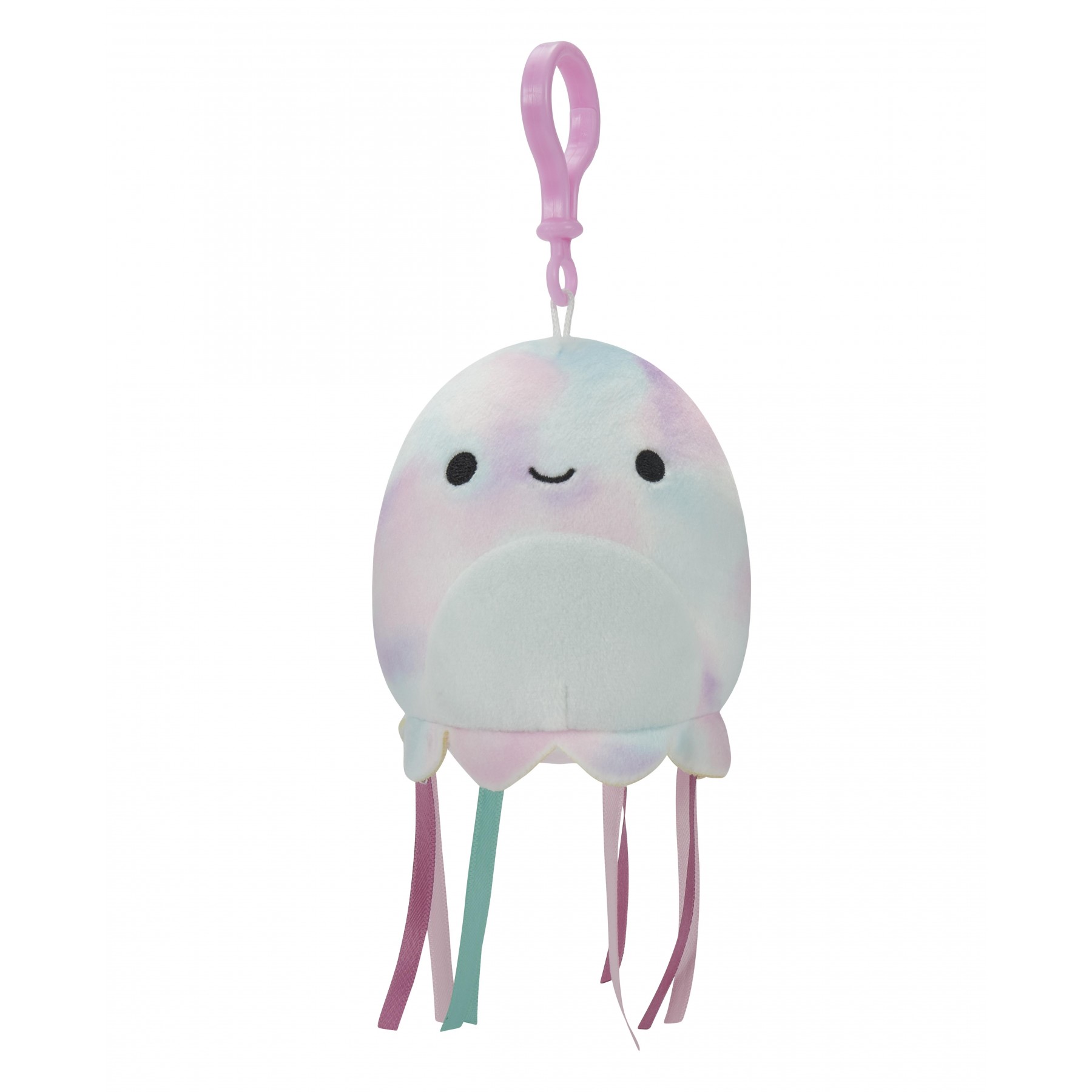 Squishmallows - 9 cm Plush P14 Clip On - Tie Dye Jellyfish