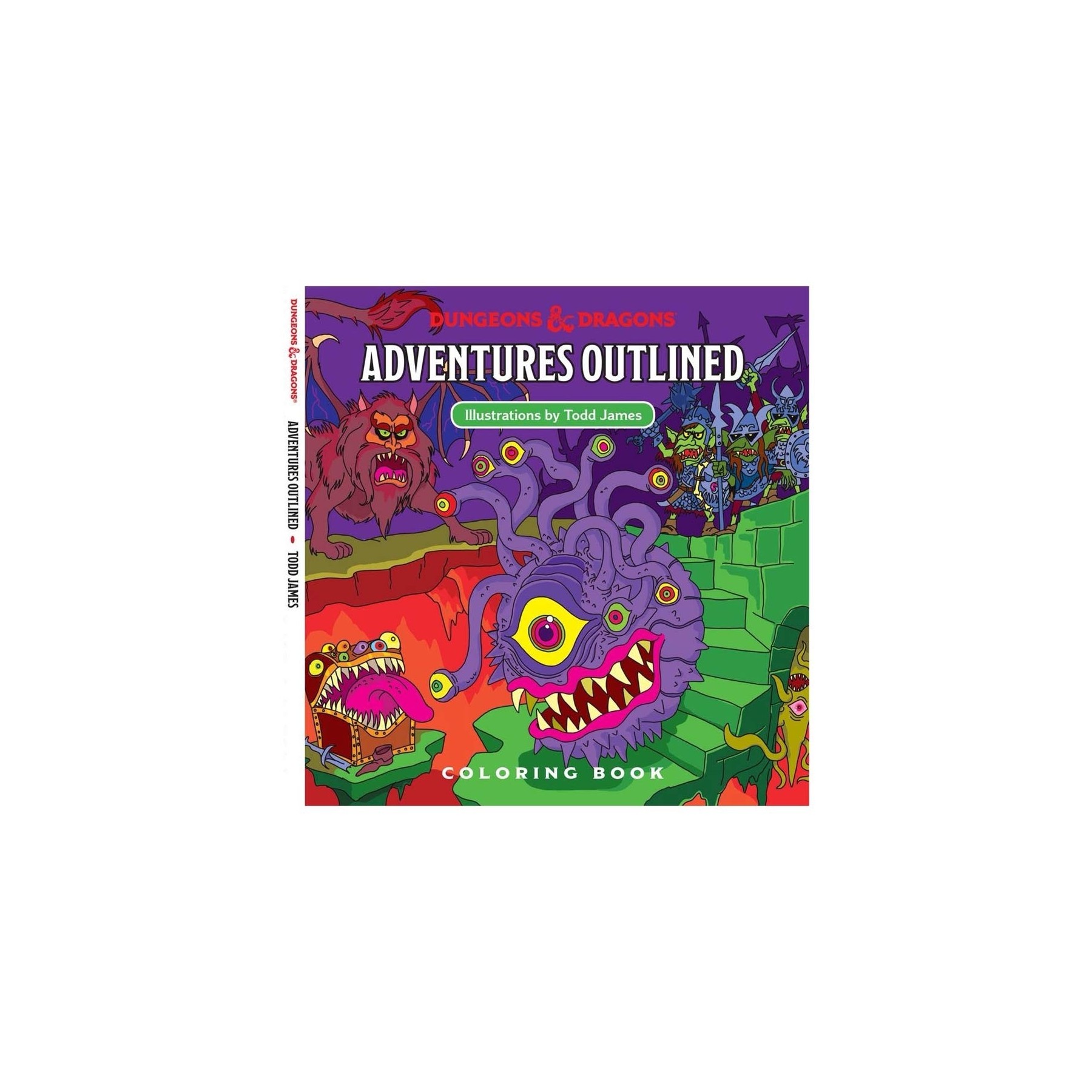 Dungeons and Dragons - Adventures Outlined Coloring Book (WTCC6035)