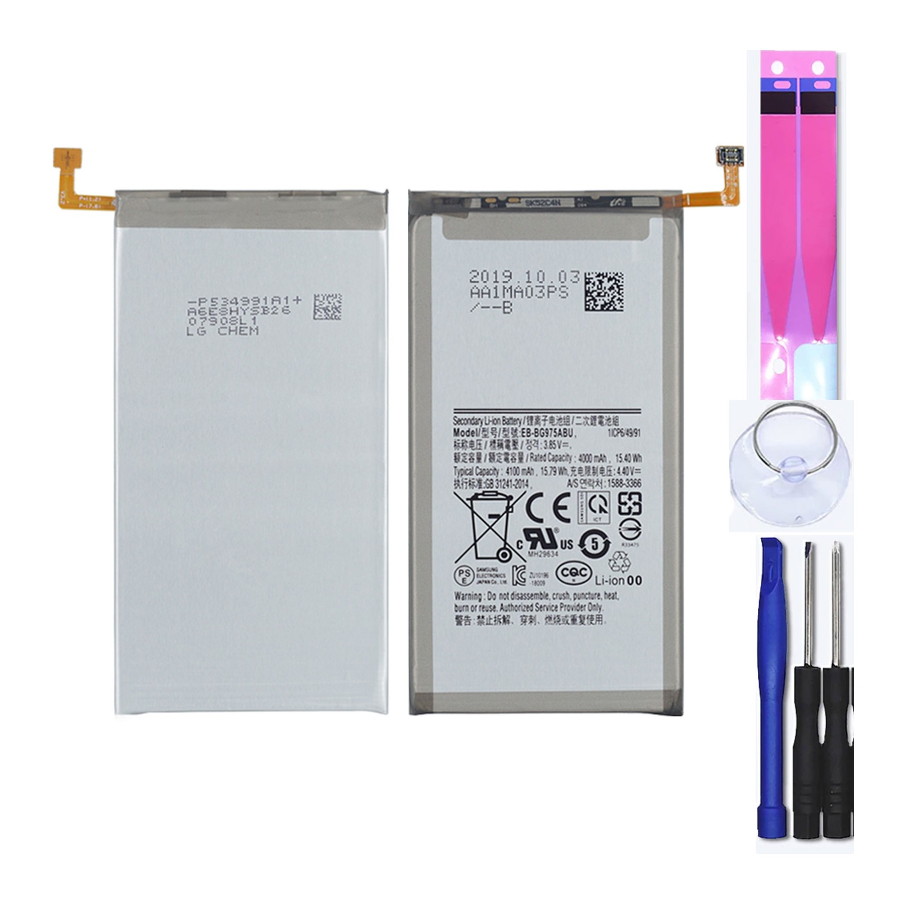 Batería Para Samsung Galaxy S10 Plus G975F, MPN Original Eb-Bg975Abu