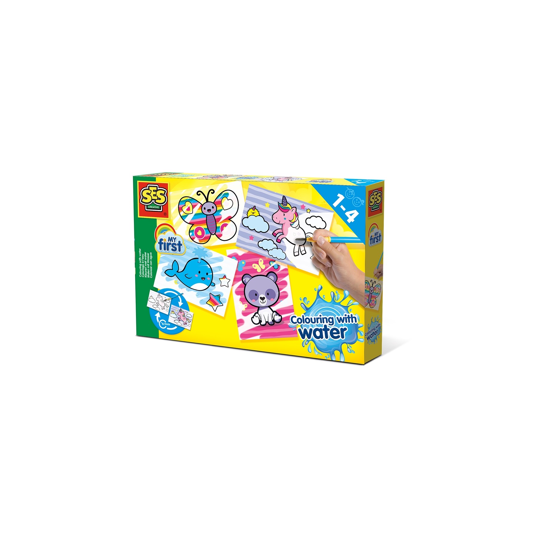 Ses Creative, Mi Primera, Colorear Con Agua, Animales Fantásticos (S14454)