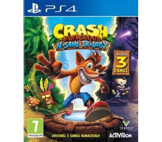 Crash Bandicoot, N'Sane Trilogy Remastered V2 Juego para Consola Sony PlayStation 4 , PS4