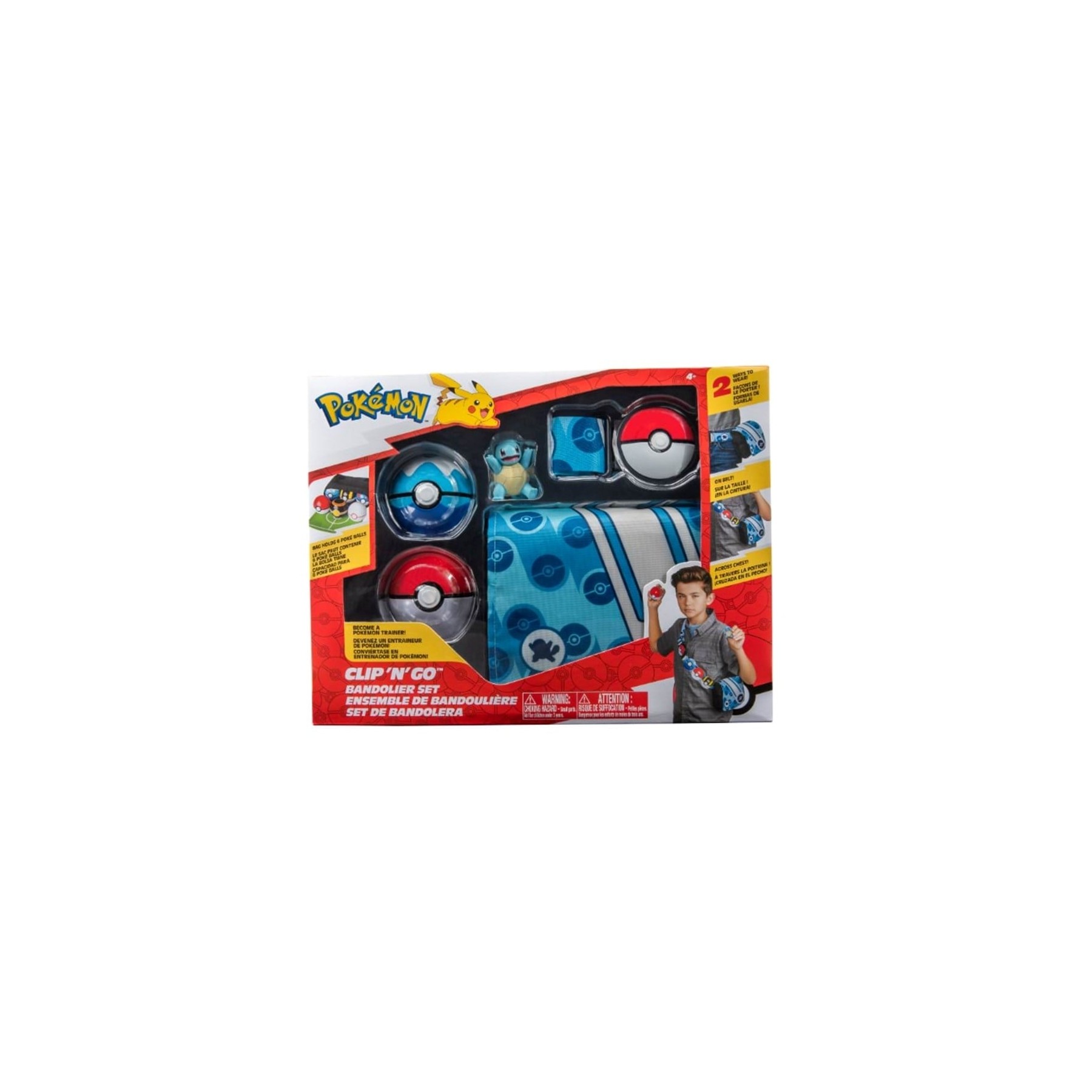 Pokemon - Clip N Go Bandolier Set - Squirtle Solid (PKW2714)