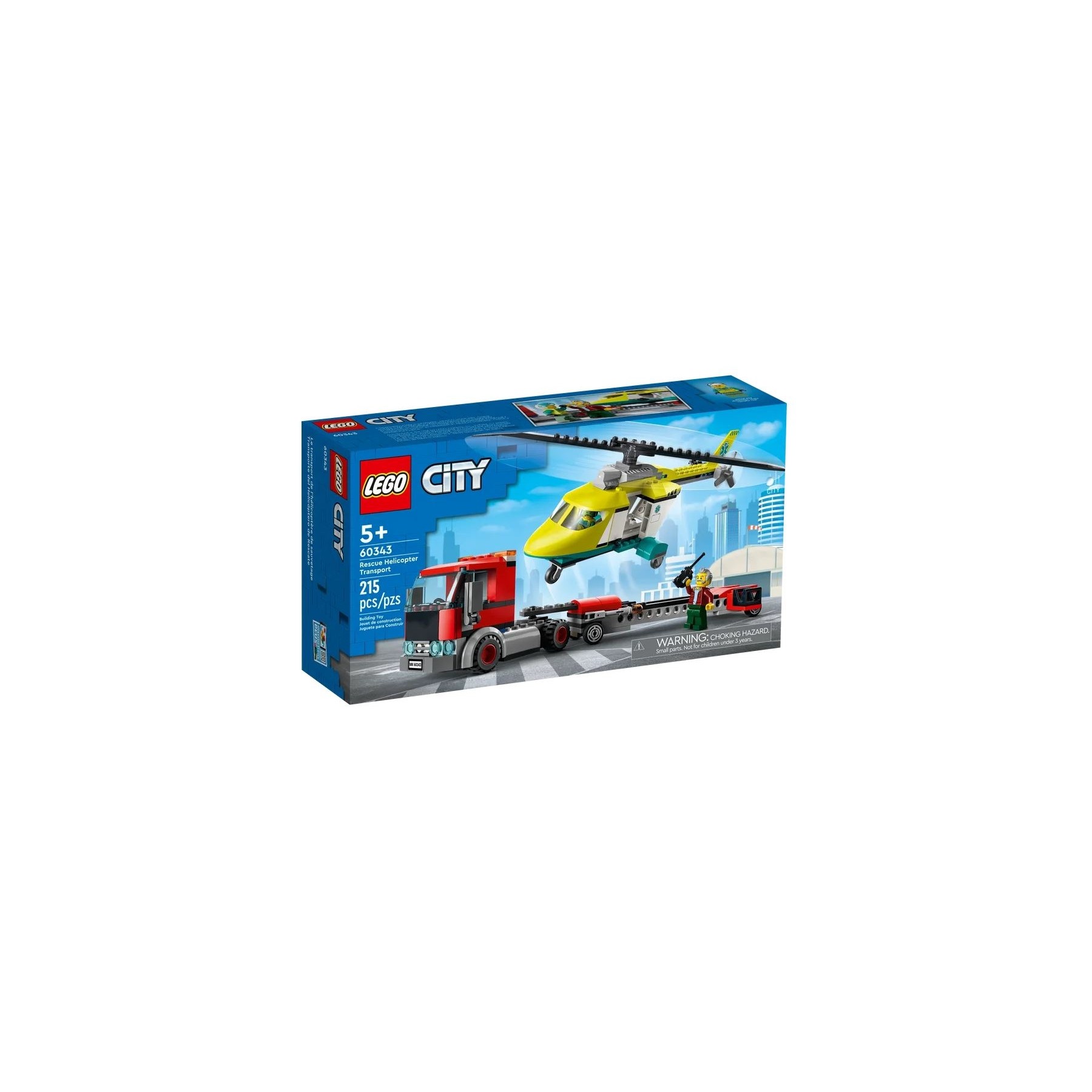 LEGO City, Transporte de helicóptero de rescate (60343)