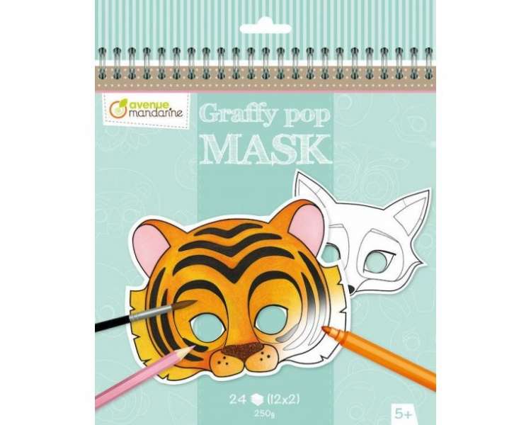 Avenue Mandarine - Graffy Pop Mask - Animals