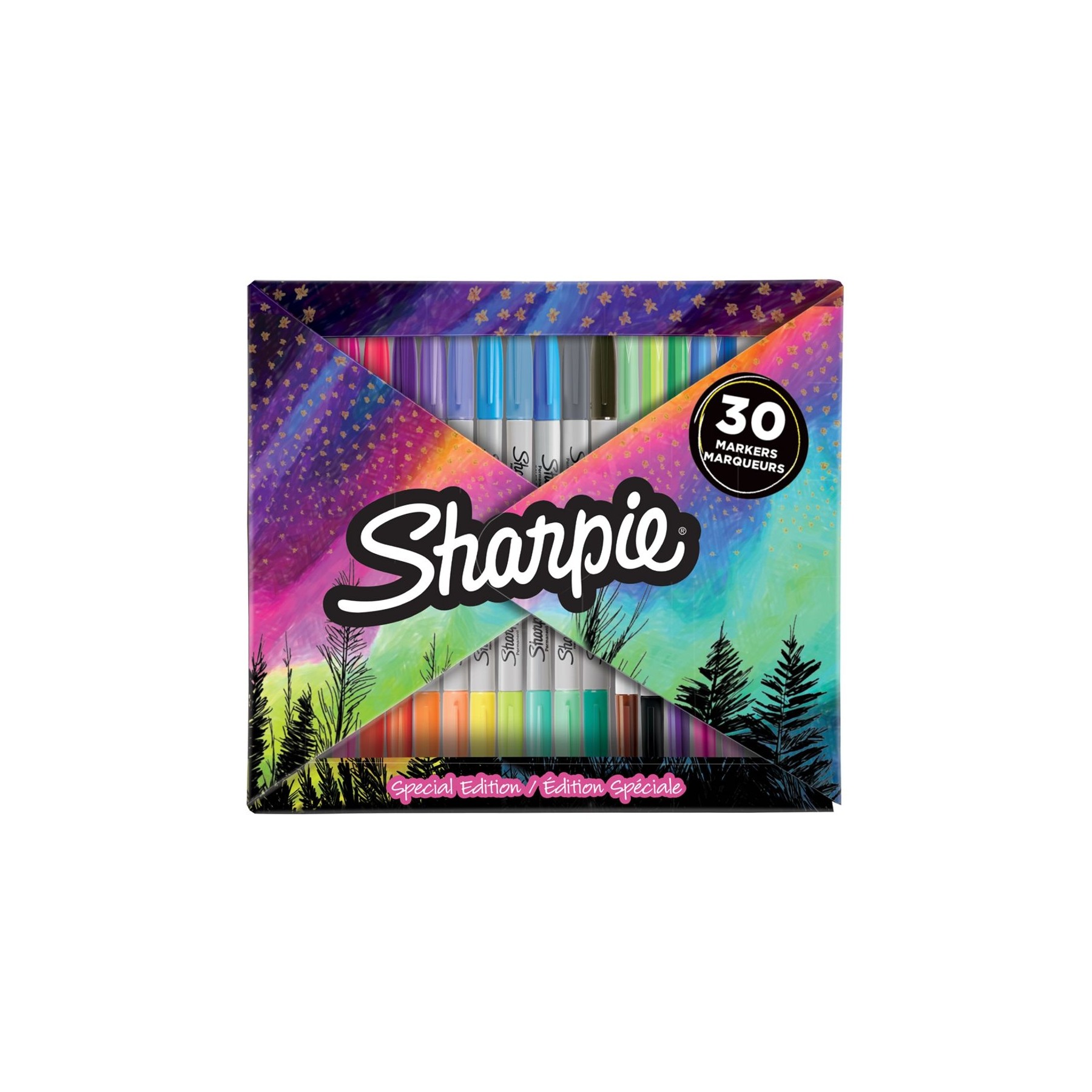 Sharpie, Marcador Permanente, Caja Plegable Fino (30 Unidades) (2158181)