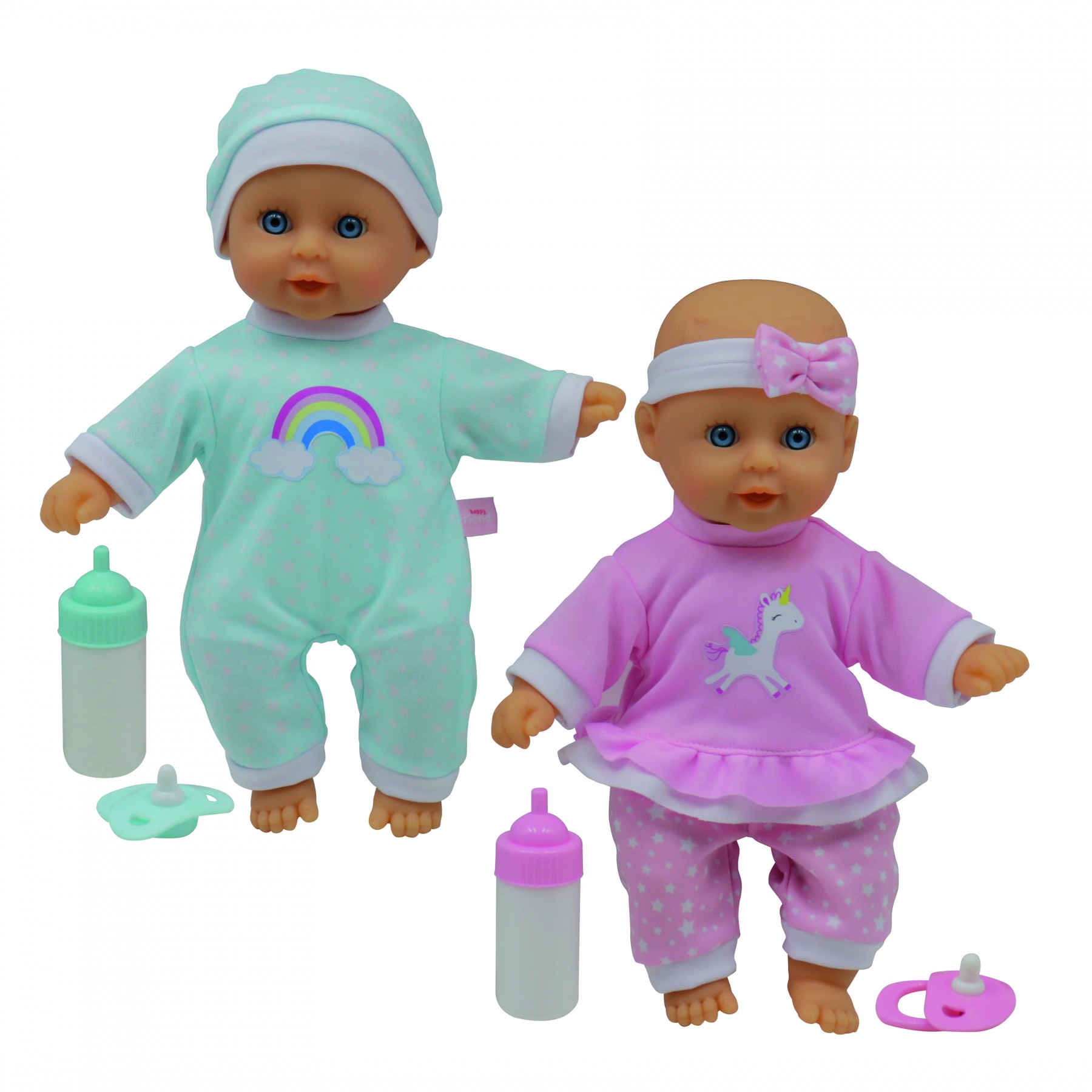 Happy Friend - Twin Baby dolls 30cm (504221)