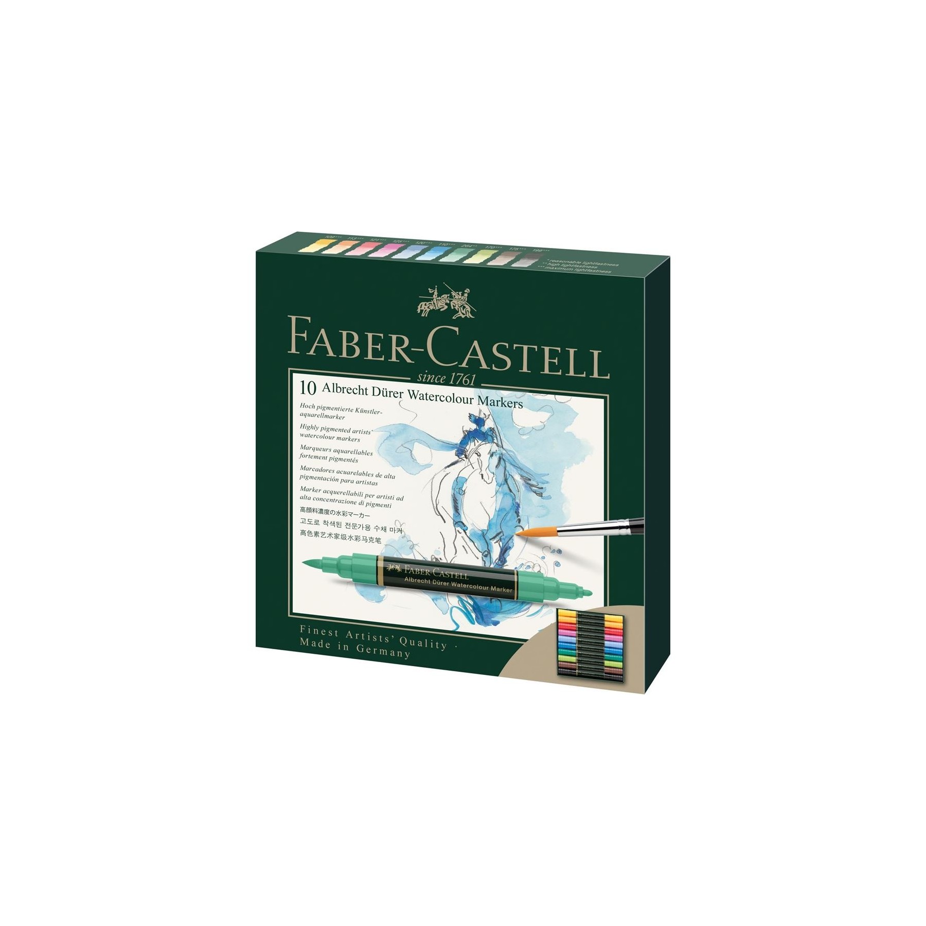Faber-Castell - Albrecht Dürer Watercolour Marker, wallet of 10