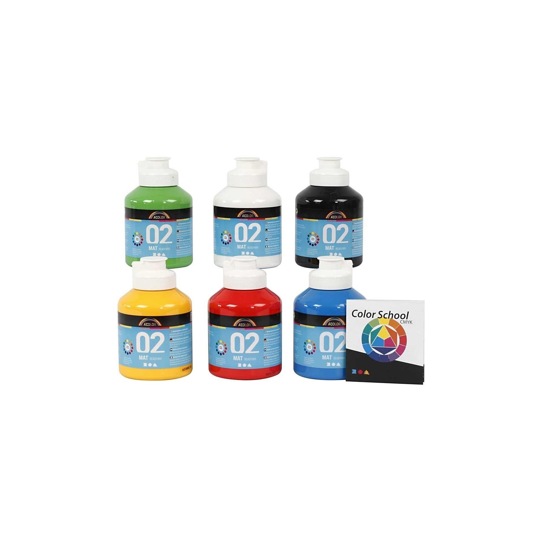 A-Color - Acrylic Paint - Matt - 6 x 500 ml (32132)