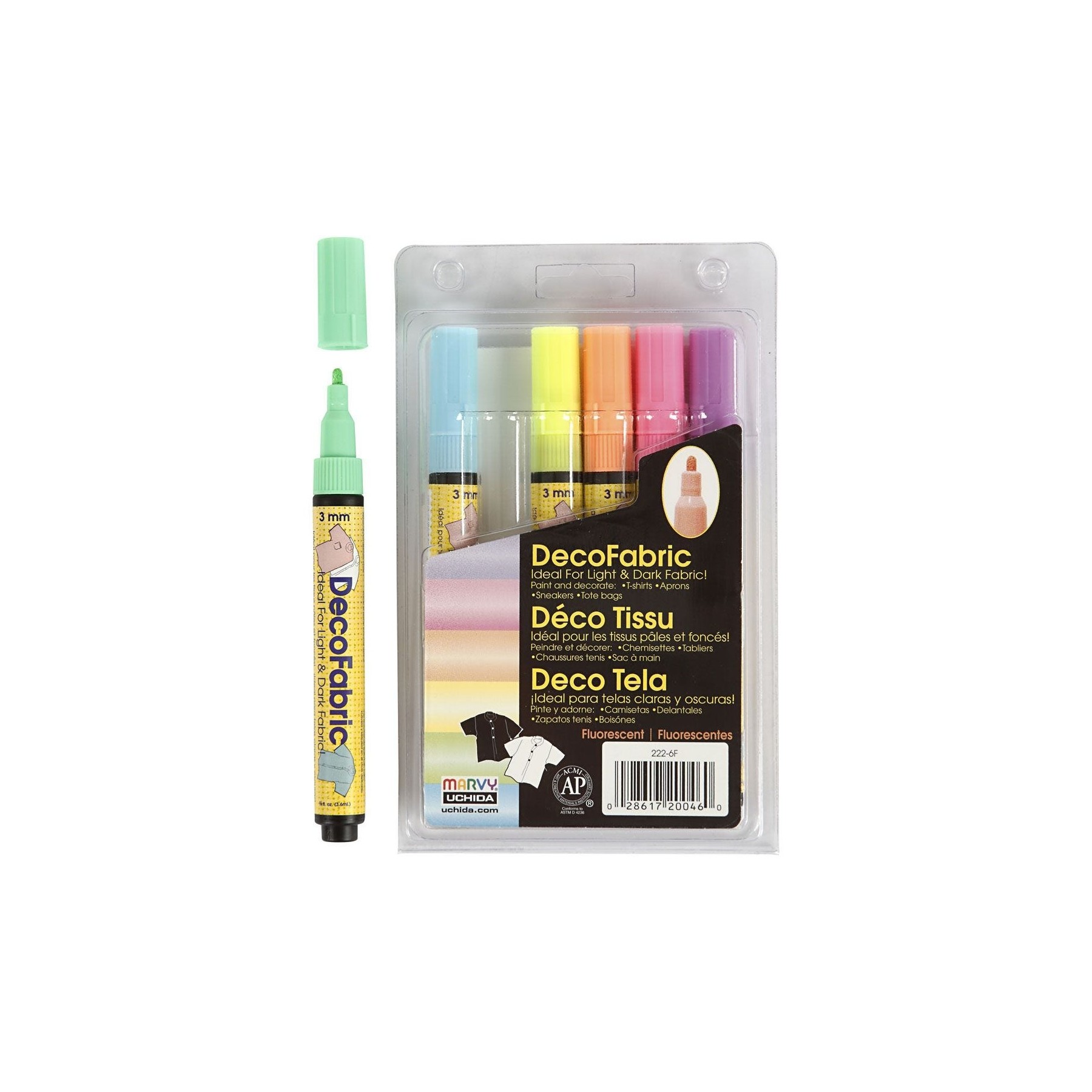 Deco - Textile Markers - Neon (25098)