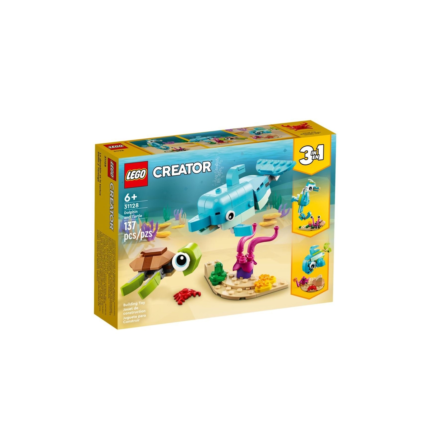 LEGO Creator, Delfín y Tortuga (31128)