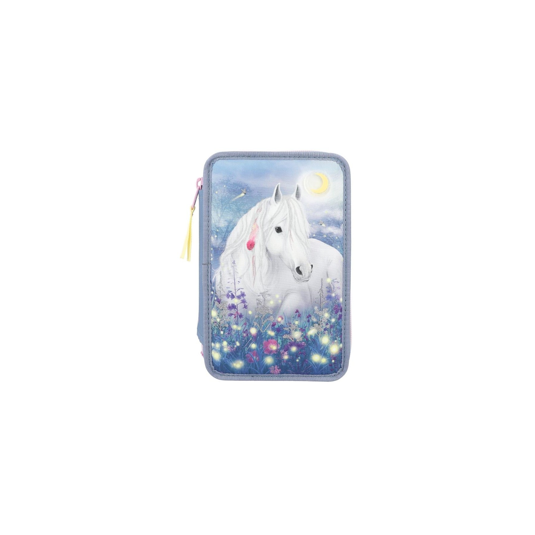 Miss Melody - Triple Pencil Case FLOWER FIELD, m/LED (0412392)