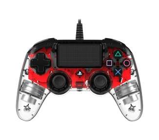 Nacon Compact Mando Controller LED (Rojo) para PlayStation 4