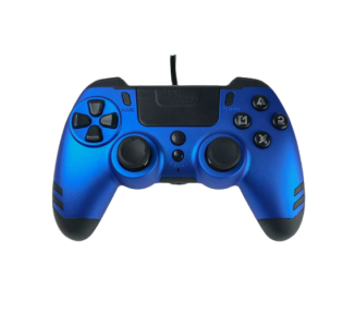 STEELPLAY - MetalTech Con Cable Mando Controller - Azul para PlayStation 4