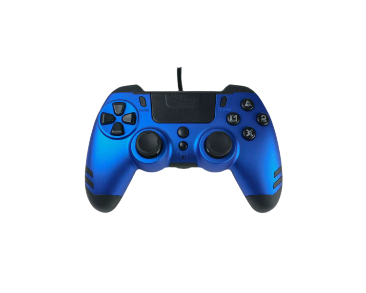 STEELPLAY - MetalTech Con Cable Mando Controller - Azul para PlayStation 4