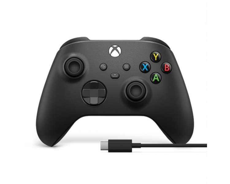 Microsoft Xbox X Inalambrico Mando Controller Negro + USB PC Cable