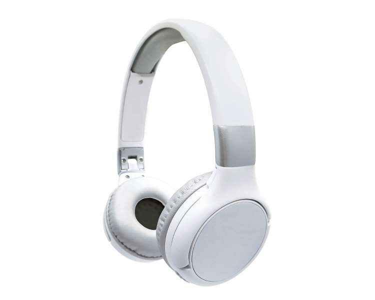 Lexibook - 2 in 1 Foldable Headphones – White/silver (HPBT010S)
